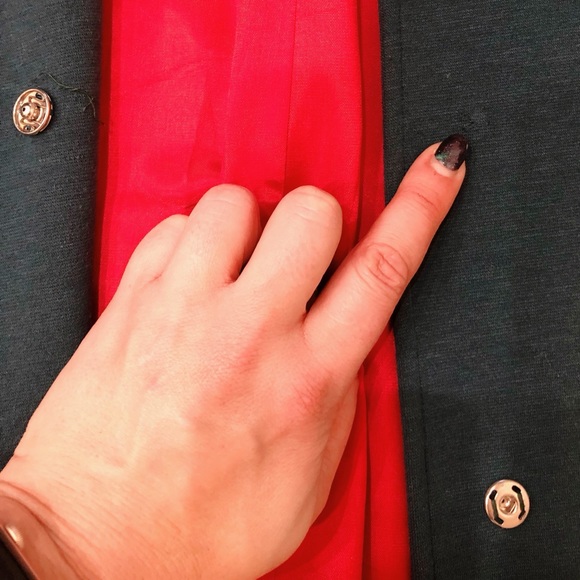 DVF DIANE VON FURSTENBERG Green Snap Trench Jacket SZ 4 - Picture 10 of 17